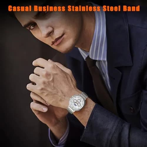 KOREDA Metal Band for Samsung Galaxy Watch 8 Classic 46mm/Galaxy Watch 8 40mm 44mm | Solid Stainless Steel Business Strap thumbnail 7