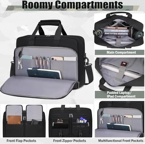 RAINSMORE Tactical Laptop Bag 15.6 Inch Waterproof Military Shoulder Messenger Bag for Men | Large Capacity, Durable & Stylish thumbnail 5