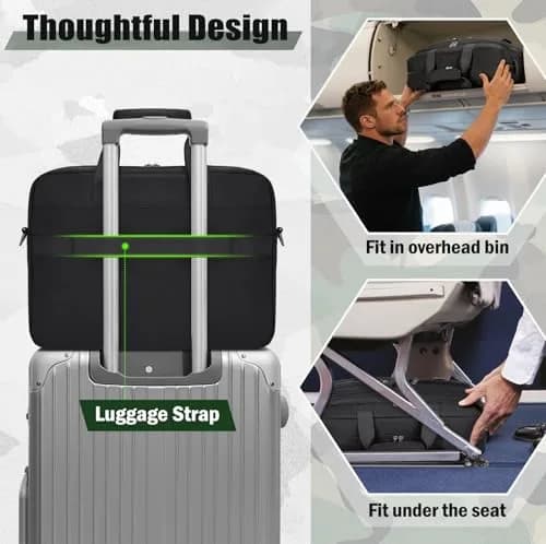 RAINSMORE Tactical Laptop Bag 15.6 Inch Waterproof Military Shoulder Messenger Bag for Men | Large Capacity, Durable & Stylish thumbnail 2