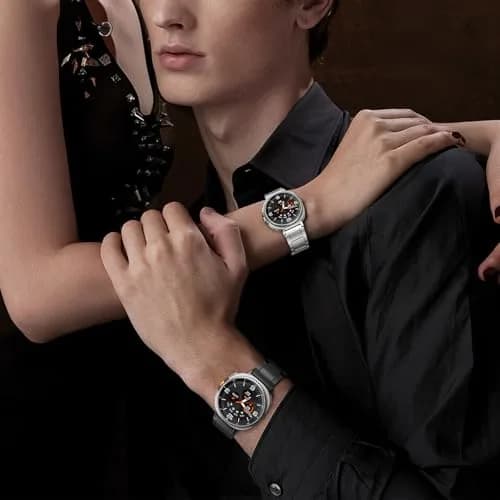 KOREDA Metal Band for Samsung Galaxy Watch 8 Classic 46mm/Galaxy Watch 8 40mm 44mm, Black, 160mm-230mm Wrist thumbnail 8