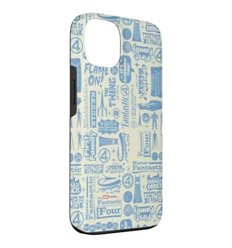 Marvel Fantastic Four: First Steps Words & Icons Phone Case for iPhone 13 | Superhero Design & Shock Absorption thumbnail 3