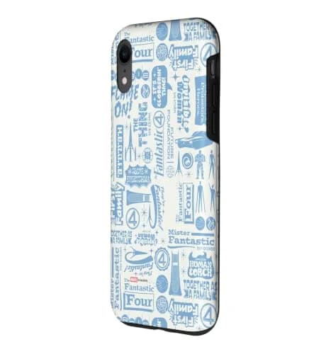 Marvel Fantastic Four Words & Icons iPhone XR Case | Shock-Resistant Polycarbonate & TPU | Easy Install thumbnail 2