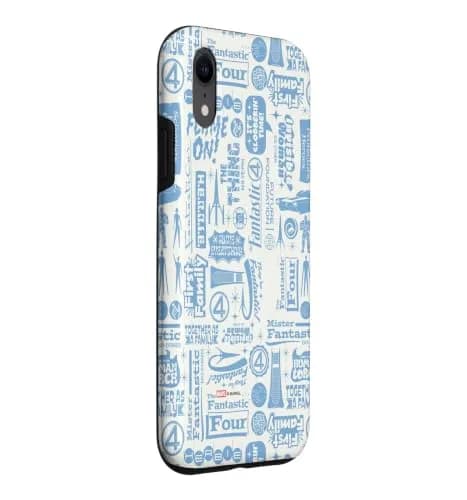 Marvel Fantastic Four Words & Icons iPhone XR Case | Shock-Resistant Polycarbonate & TPU | Easy Install thumbnail 3