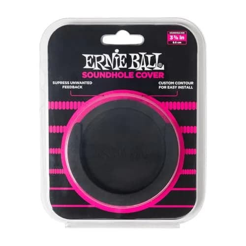 Ernie Ball Acoustic Sound Hole Cover 3-3/8 inch | Noise & Feedback Reduction for Acoustic Guitar thumbnail 1