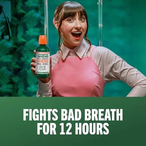 TheraBreath Fresh Breath Mouthwash, Rainforest Mint, 33.8 oz | Clinically Proven 24-Hour Freshness thumbnail 5