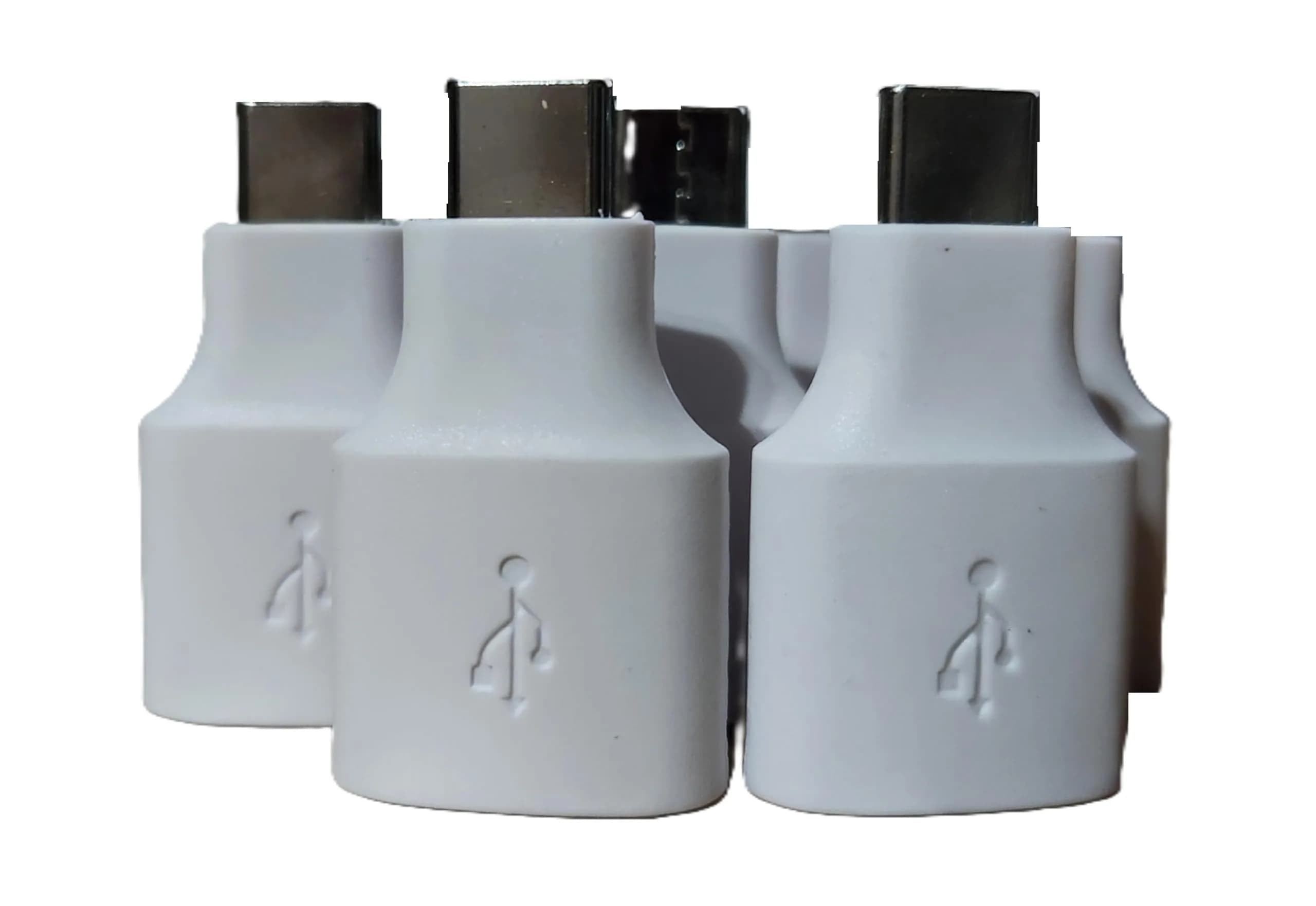 LEOM 10-Pack White USB-C to USB-A Adapters for Google Pixel | Quick OTG Connection - main product image
