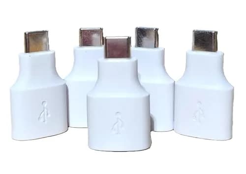 LEOM USB-C to USB-A Adapter for Google Pixel, 2-Pack White | Connect USB-A Devices to Pixel Phones thumbnail 1