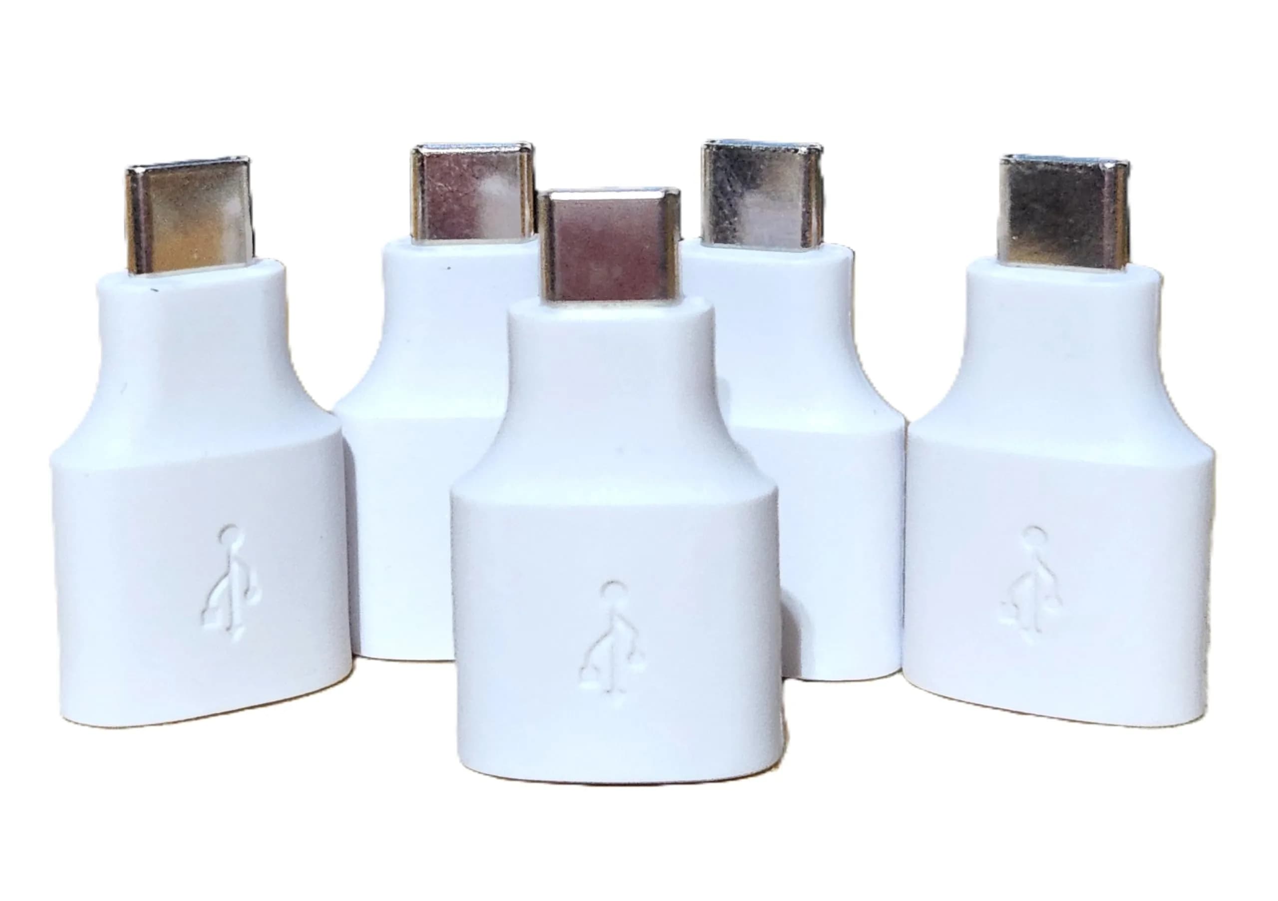 LEOM USB-C to USB-A Adapter for Google Pixel, 2-Pack White | Connect USB-A Devices to Pixel Phones - main product image