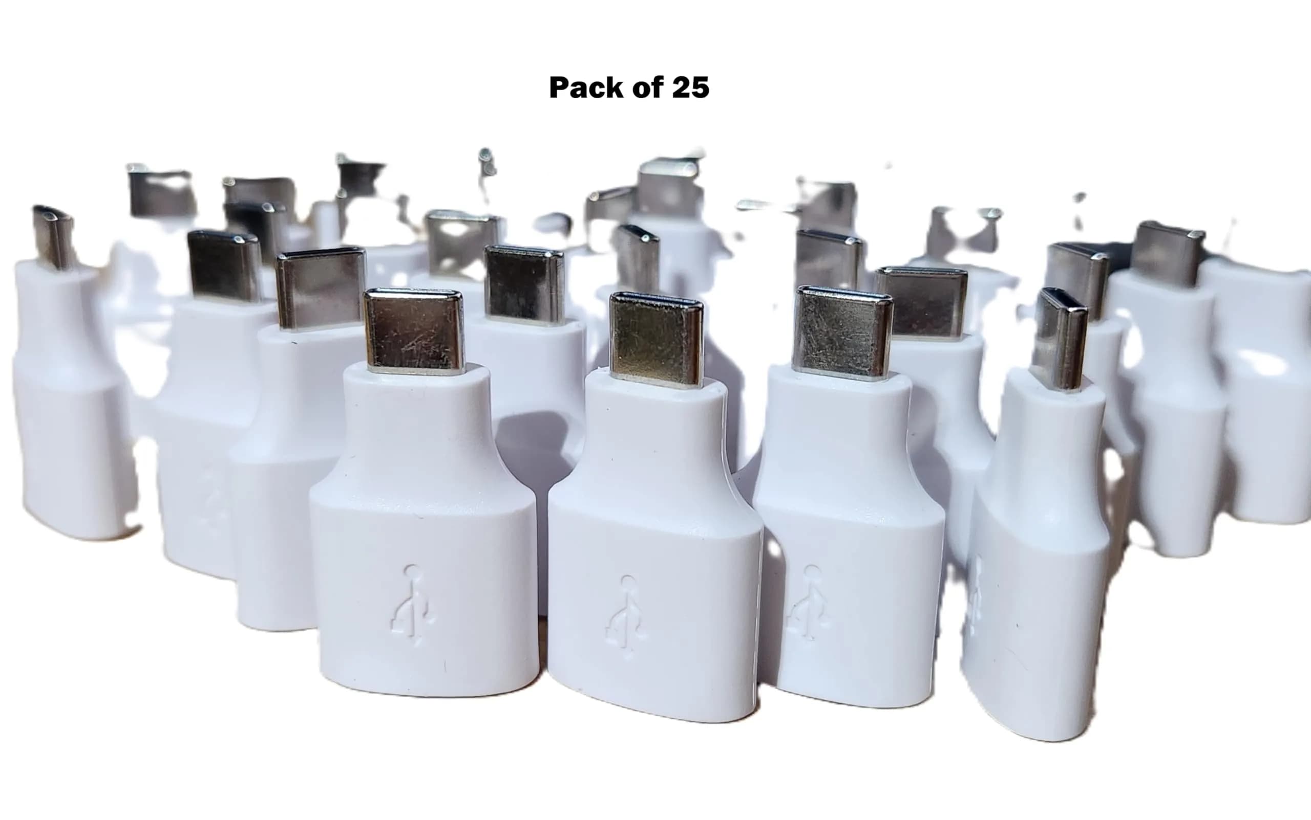 LEOM USB-C to USB-A Adapter for Google Pixel 2-Pack (White) | Connects USB-A Devices to USB-C Ports - view 2