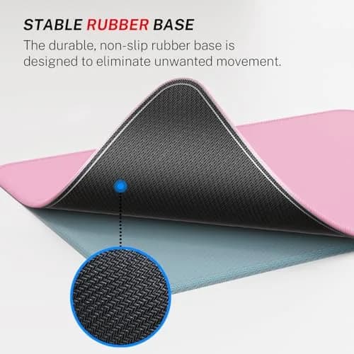 MROCO Essential Office & Gaming Mouse Pad 8.5 x 11 Inch Pale Pink | Smooth Glide & Precise Control thumbnail 4