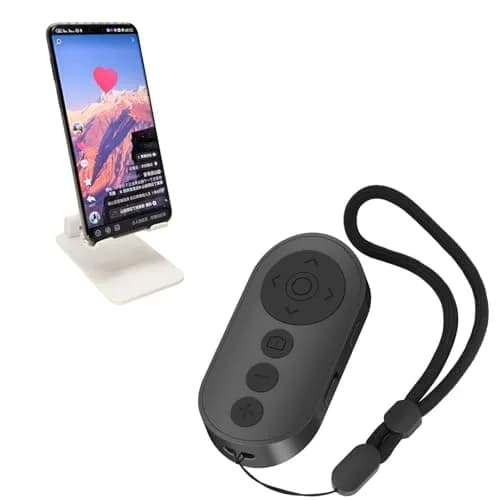 Aistraunix Wireless Camera Remote Control with Phone Stand & Zoom, 10m Range | Compatible with iOS & Android thumbnail 1