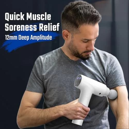 cotsoco Massage Gun Deep Tissue | 20 Speeds, 9 Heads, 12mm Stroke, Silent Motor, for Pain Relief (70-120 chars) thumbnail 4