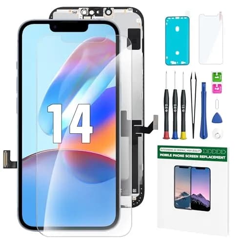 FFtopu iPhone 14 Screen Replacement Kit 6.1" LCD Display with Tools & Protector thumbnail 1