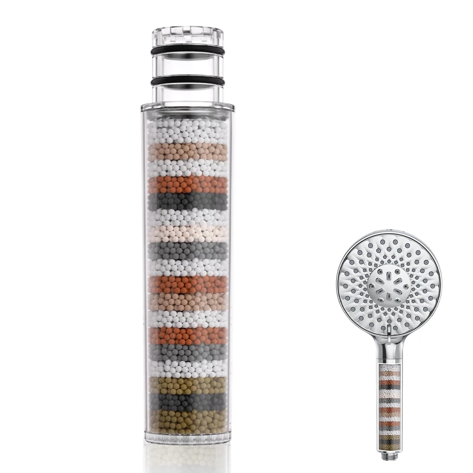SR SUN RISE Shower Filter Replacement Cartridge for Handheld Shower Head, 1 Pack | Multi-Stage Filtration for Hard Water - main product image