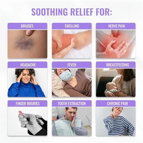 ICEWRAPS 4 inches Round Reusable Ice Packs with Cloth Backing 5-Pack Purple | Flexible Cold & Hot Therapy thumbnail 5