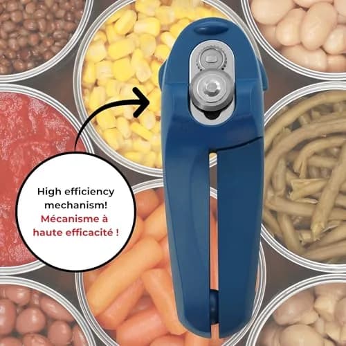 Starfrit MightiCan Can Opener, Safe Smooth-Cut, Comfort Grip, Blue | Hygienic, Ergonomic, Durable thumbnail 3