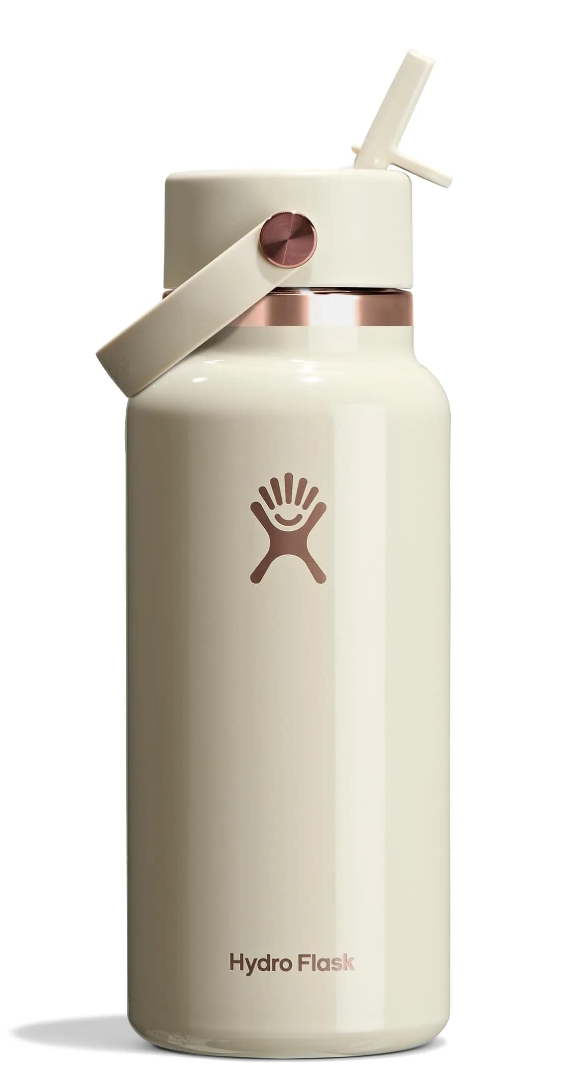 Hydro Flask Water Bottle - Insulated Stainless Steel - Wide Mouth, 32 Oz, Leakproof, Refillable, Linen Rose Gold — Linen Rose Gold
