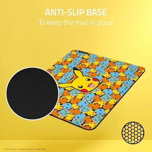Razer Gigantus V2 Gaming Mouse Pad Medium Pokémon Edition | Textured Micro-Weave Cloth Surface thumbnail 4