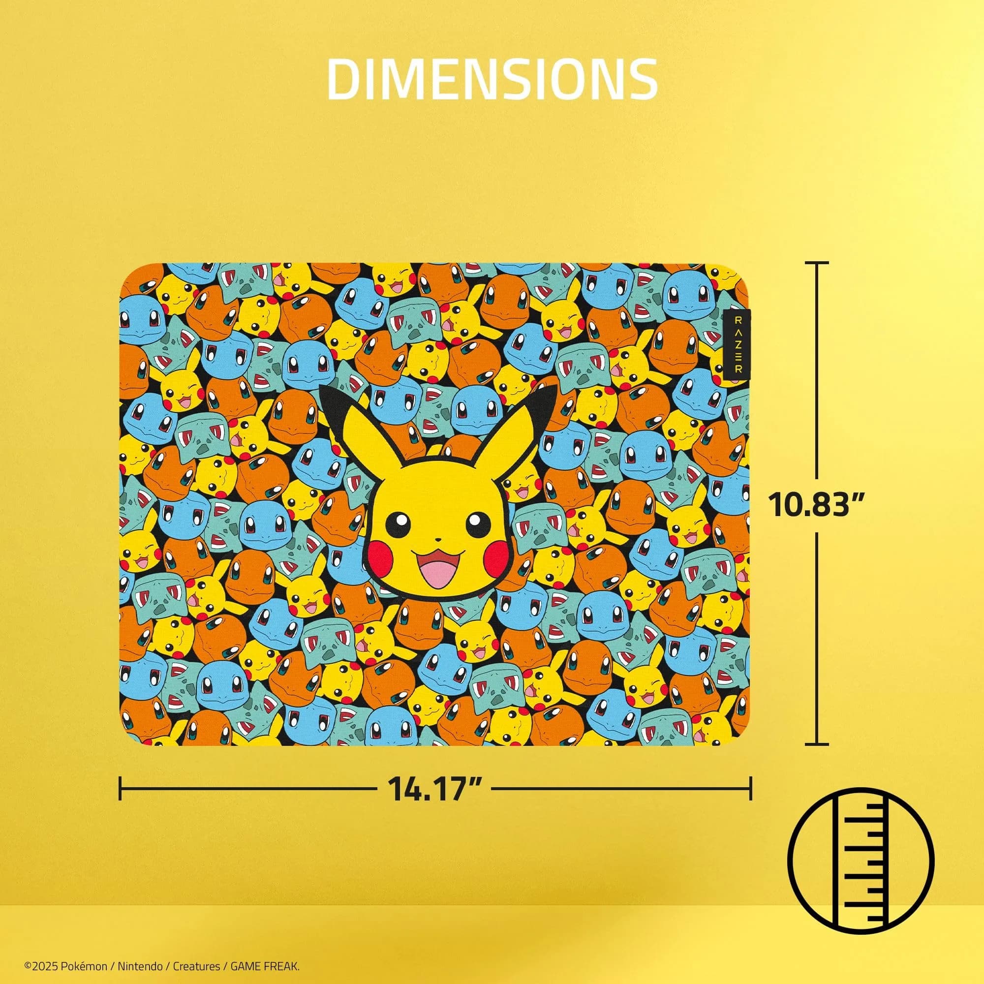 Razer Gigantus V2 Gaming Mouse Pad Medium Pokémon Edition | Textured Micro-Weave Cloth Surface - view 5