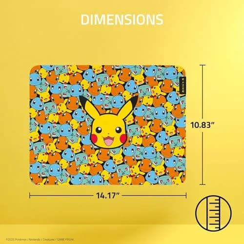 Razer Gigantus V2 Gaming Mouse Pad Medium Pokémon Edition | Textured Micro-Weave Cloth Surface thumbnail 5
