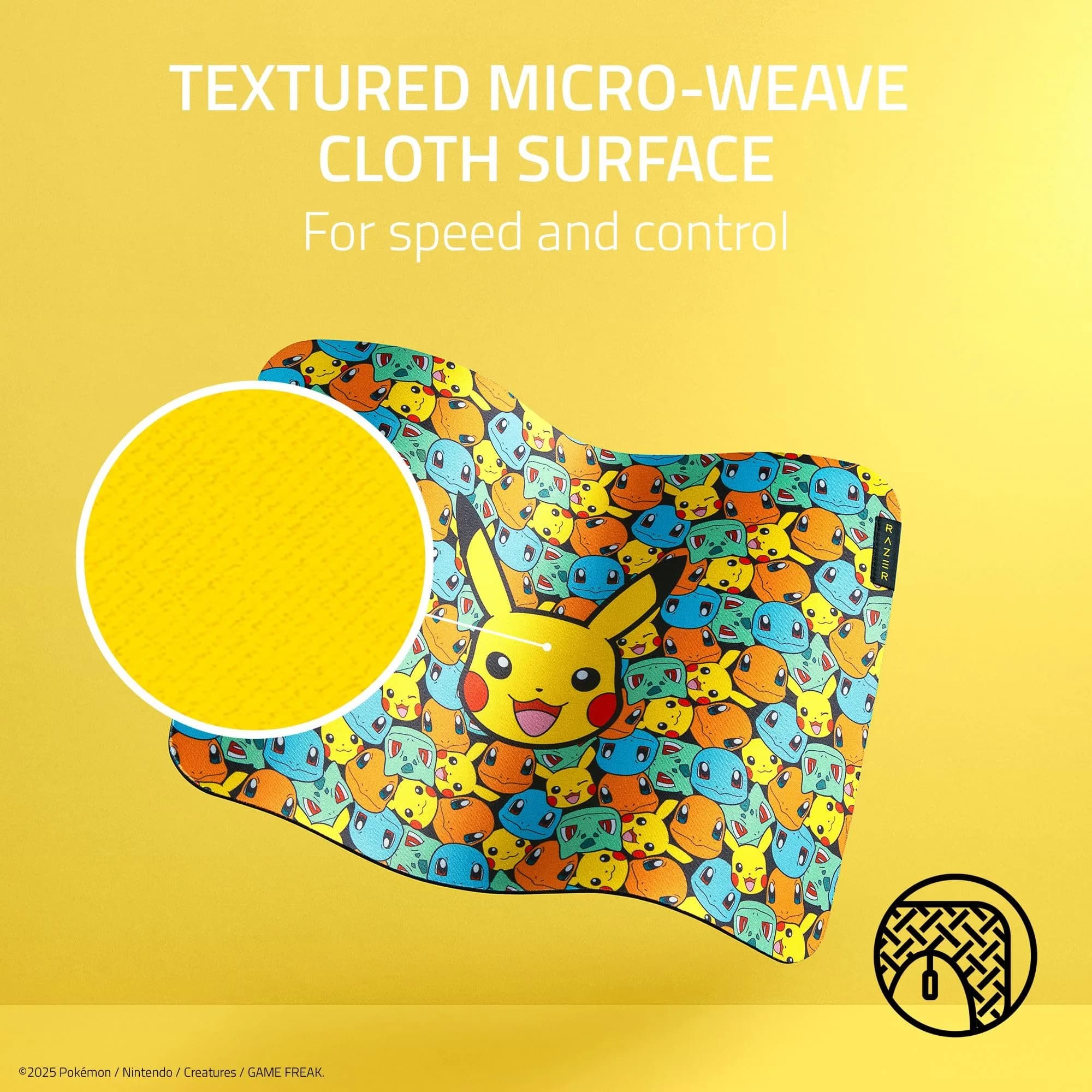 Razer Gigantus V2 Gaming Mouse Pad Medium Pokémon Edition | Textured Micro-Weave Cloth Surface - view 2