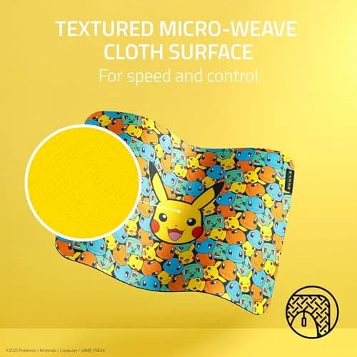 Razer Gigantus V2 Gaming Mouse Pad Medium Pokémon Edition | Textured Micro-Weave Cloth Surface thumbnail 2