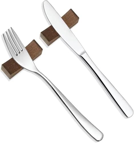YTLX Natural Wenge Wood Chopstick Rests 20-Piece Set | Holds Utensils Neatly thumbnail 5