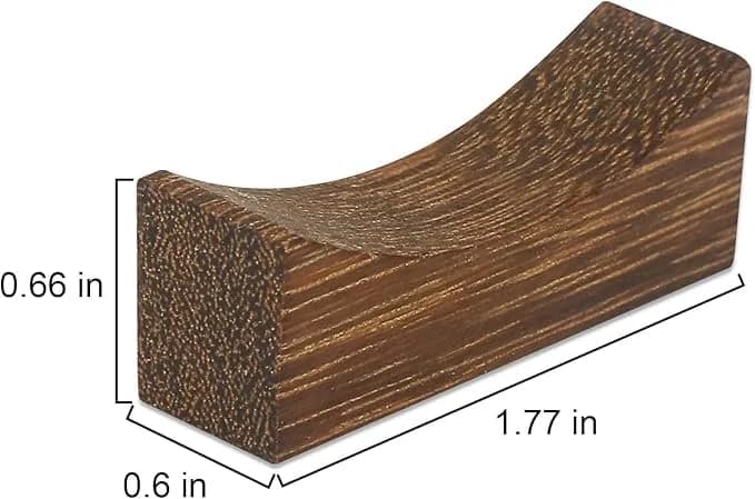 YTLX Natural Wenge Wood Chopstick Rests 20-Piece Set | Holds Utensils Neatly thumbnail 2