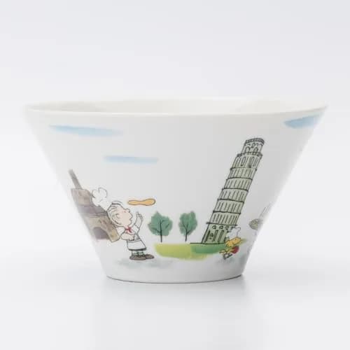 シミズ陶業(Shimizutougyou) Snoopy World Travel Italy Multi Bowl 16cm | Microwave & Dishwasher Safe thumbnail 4