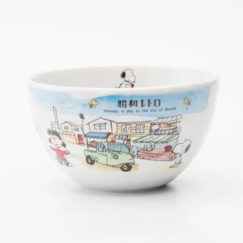 シミズ陶業(Shimizutougyou) Peanuts Snoopy 888816 Small Salad Bowl 13cm | Japan Porcelain Microwave & Dishwasher Safe thumbnail 2