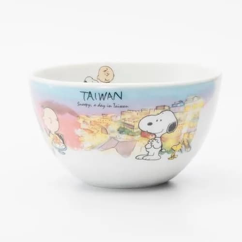 シミズ陶業(Shimizutougyou) Snoopy World Travel Taiwan Small Bowl | Microwave & Dishwasher Safe, Made in Japan thumbnail 2