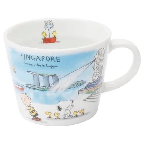 シミズ陶業(Shimizutougyou) Peanuts Snoopy Travel Mug 340ml | Microwave & Dishwasher Safe, Made in Japan thumbnail 1