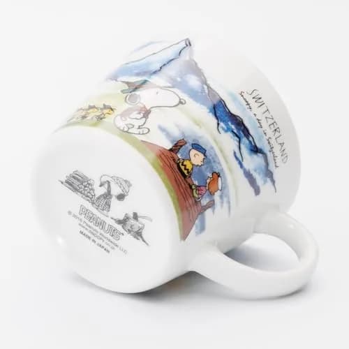 シミズ陶業(Shimizutougyou) Snoopy World Travel Switzerland Mug 340ml | Microwave & Dishwasher Safe thumbnail 6