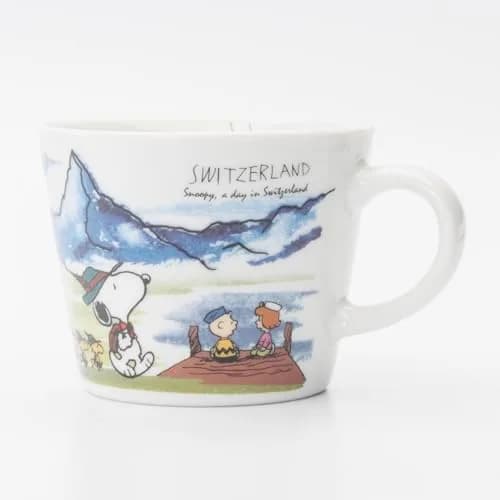 シミズ陶業(Shimizutougyou) Snoopy World Travel Switzerland Mug 340ml | Microwave & Dishwasher Safe thumbnail 3