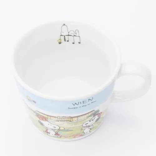 シミズ陶業(Shimizutougyou) Snoopy World Travel Vienna Mug 340ml | Microwave & Dishwasher Safe thumbnail 2