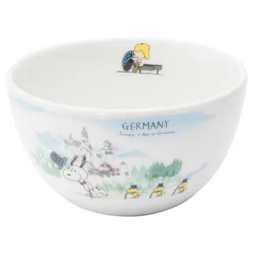 シミズ陶業(Shimizutougyou) Peanuts Snoopy World Travel Small Bowl | Microwave & Dishwasher Safe Japan thumbnail 1