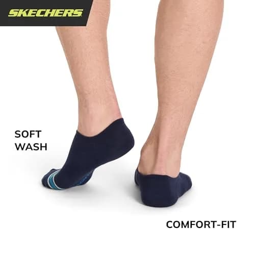 Skechers Men's Slip-ins 6-Pack Performance No Show Socks | Shoe Sizes 8-12 (US) thumbnail 4