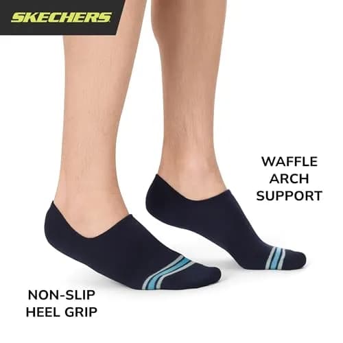 Skechers Men's Slip-ins 6-Pack Performance No Show Socks | Shoe Sizes 8-12 (US) thumbnail 3