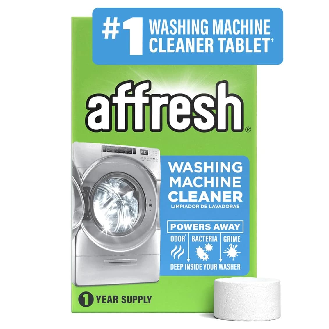 Affresh Washing Machine Cleaner Tablets | Helps Power Away Odor Causing Bacteria & Grime - main product image