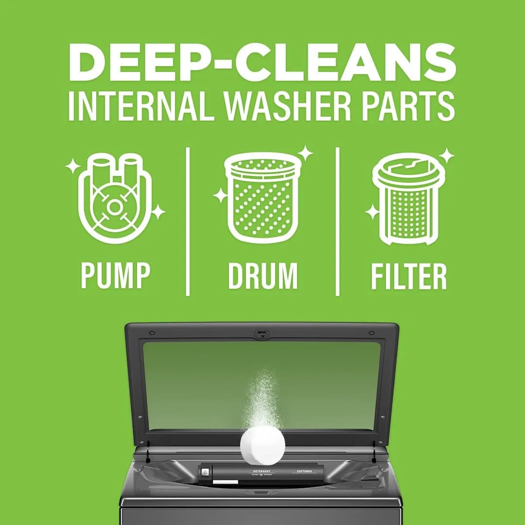 Affresh Washing Machine Cleaner Tablets 12 Count | Time-Release Deep Clean for Odor Removal - view 5