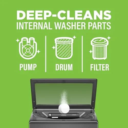 Affresh Washing Machine Cleaner Tablets 12 Count | Time-Release Deep Clean for Odor Removal thumbnail 5