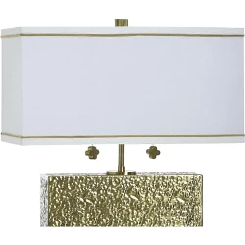 Stylecraft Home Collection TDL212134DS Eleanora - 2 Light Table Lamp-17 Inch Tall and 16 Inch Wide, Finish Color: Hammered Steel | Contemporary Glam thumbnail 4