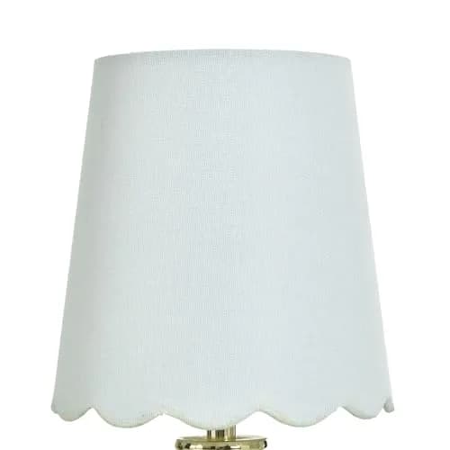 Stylecraft Home Collection Beatrice Table Lamp 14 Inch Tall | Glam Crystal & Fabric Shade thumbnail 4