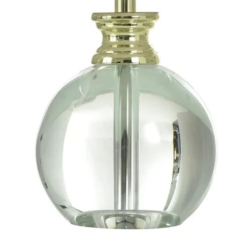 Stylecraft Home Collection Beatrice Table Lamp 14 Inch Tall | Glam Crystal & Fabric Shade thumbnail 3