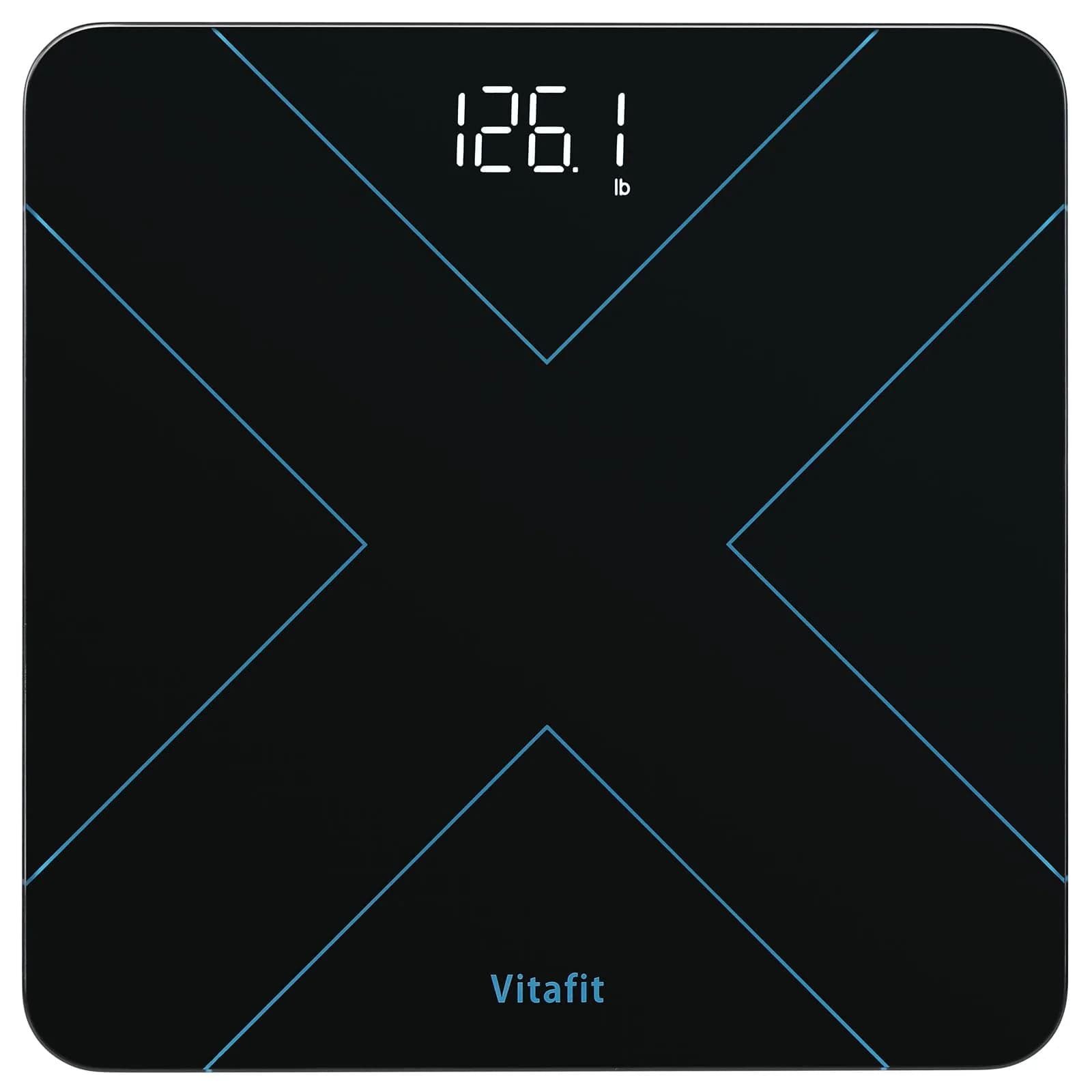 Vitafit Smart Digital Bathroom Scale for Body Weight, 182kg (400lb) | High Precision 0.05kg (0.1lb) with App Sync - main product image