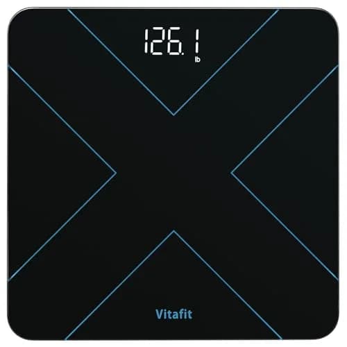 Vitafit Smart Digital Bathroom Scale for Body Weight, 182kg (400lb) | High Precision 0.05kg (0.1lb) with App Sync thumbnail 1