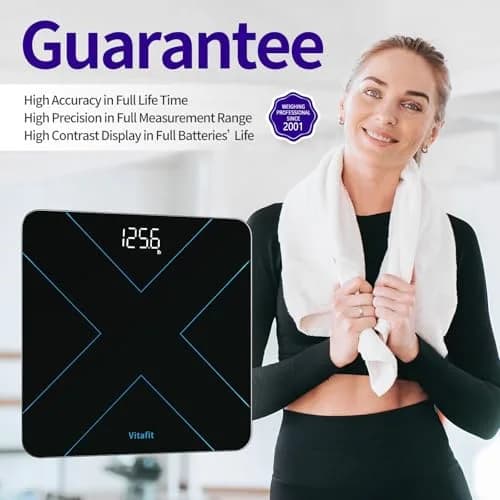 Vitafit Smart Digital Bathroom Scale for Body Weight, 182kg (400lb) | High Precision 0.05kg (0.1lb) with App Sync thumbnail 7