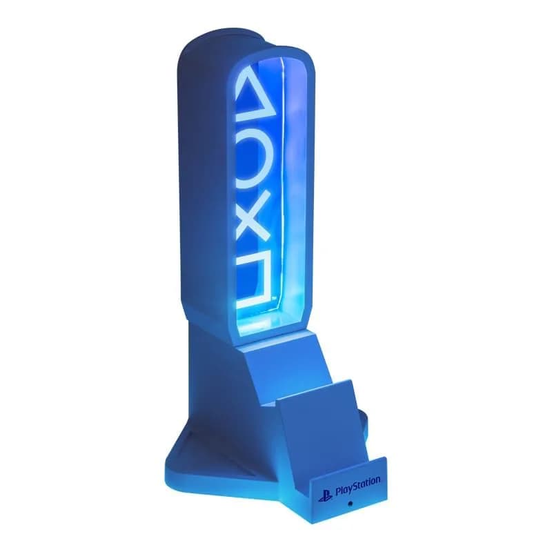 Paladone PlayStation 3-in-1 Headphone Stand and Tech Charging Station | RGB Colour Changing Light Panel, USB-C Ports, Officially Licensed for Gamers thumbnail 7