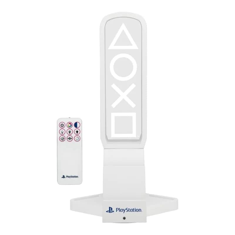 Paladone PlayStation 3-in-1 Headphone Stand and Tech Charging Station | RGB Colour Changing Light Panel, USB-C Ports, Officially Licensed for Gamers thumbnail 11
