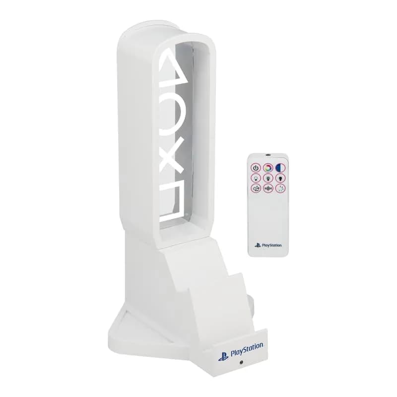 Paladone PlayStation 3-in-1 Headphone Stand and Tech Charging Station | RGB Colour Changing Light Panel, USB-C Ports, Officially Licensed for Gamers thumbnail 12